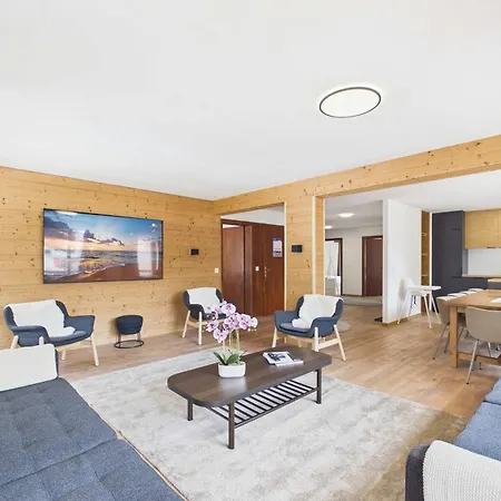 公寓 Spacious Alpine Retreat Near Saas-fee *